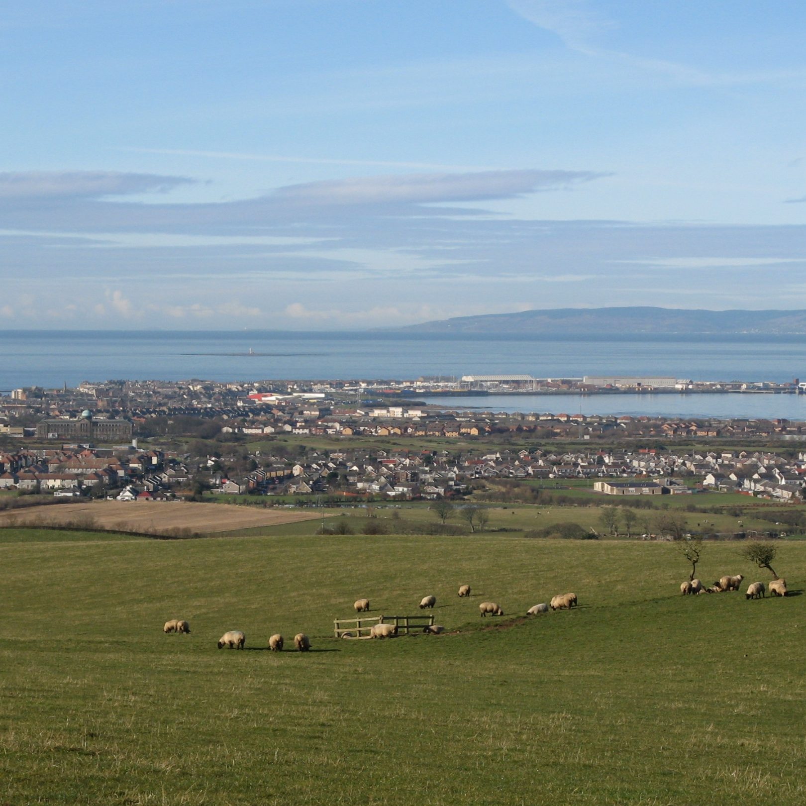 view of Troon from Dundonald Hill