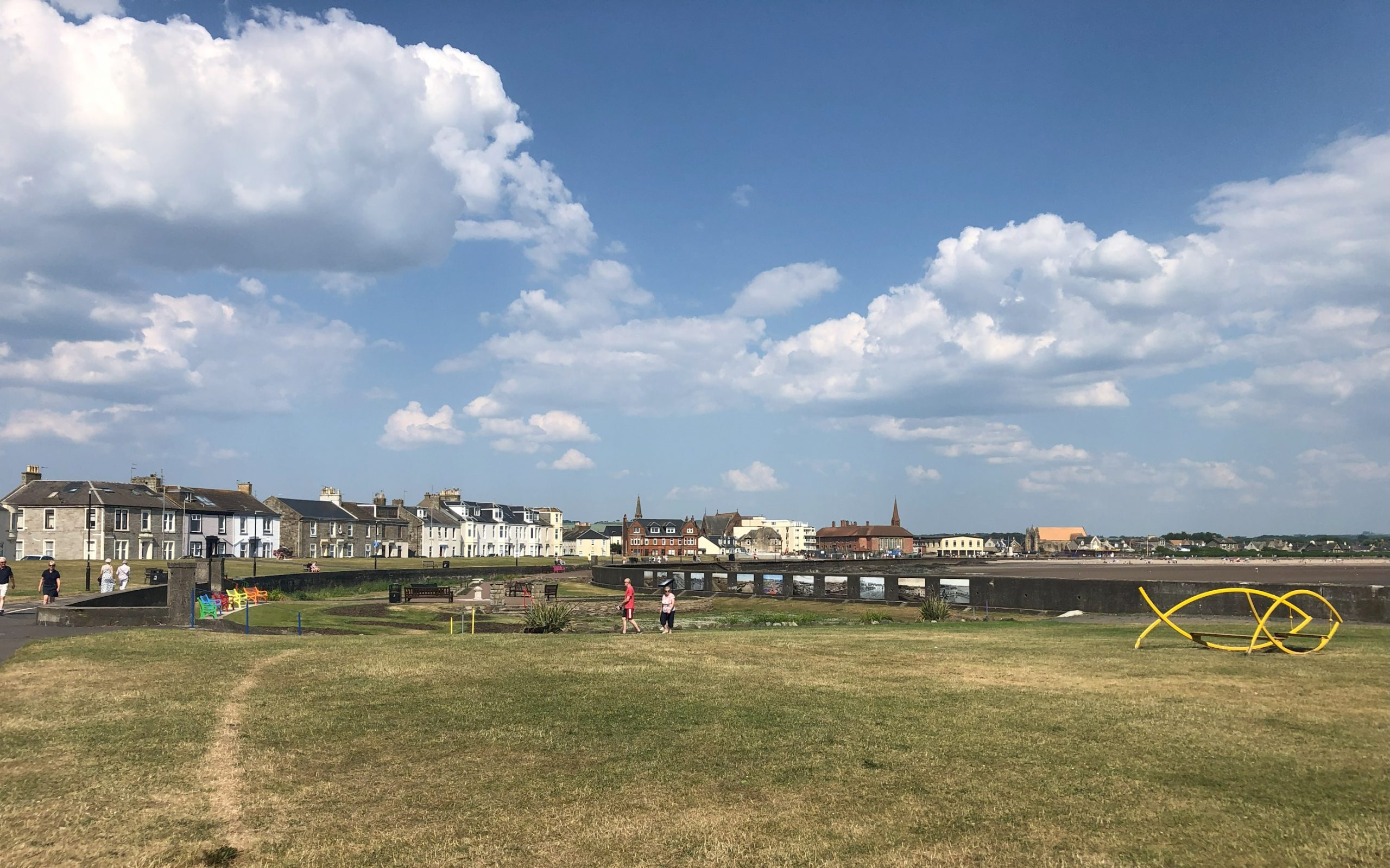 view of Troon looking over Italian Gardens from Titchfield Road car park